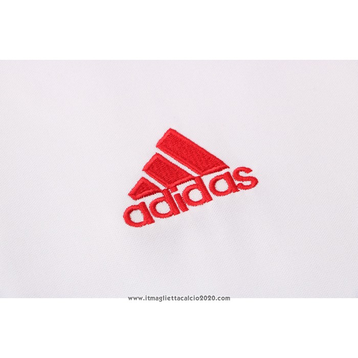 Tuta da Track Manchester United Manica Corta 2021 2022 Bianco
